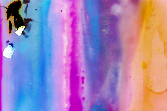 first frame film soup rainbow color abstract