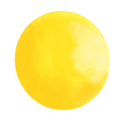 yellow moon on white