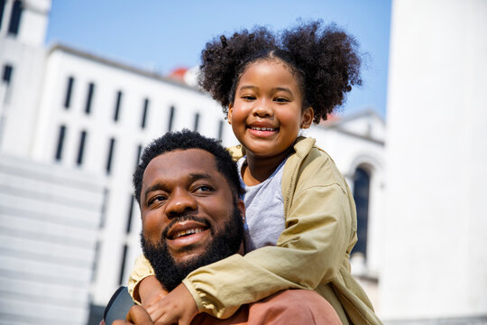 Father daughter time outside