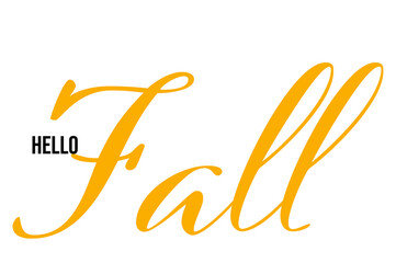 Hello Fall text