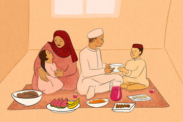 Eid family celebration