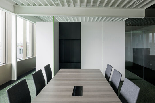 table and chairs in office