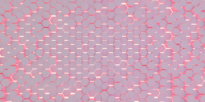 Fototapeta Hexagons pattern