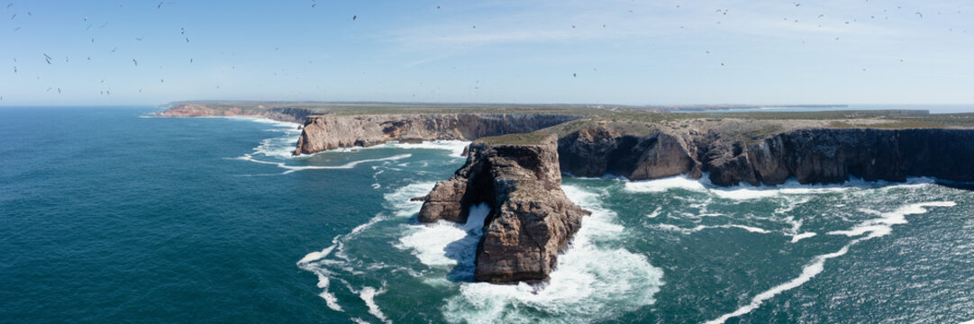 Pedra das Gaivotas Dramatic Cliffs on the Sagre Coastline Portugal 2