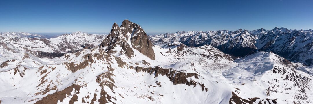 Pic du Midi d'Ossau Pyrenees france sunset