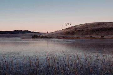 Frozen Lake Landscape
