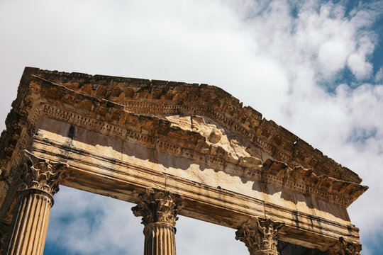 Ruins of the Roman temple of Dougga, Tunisia