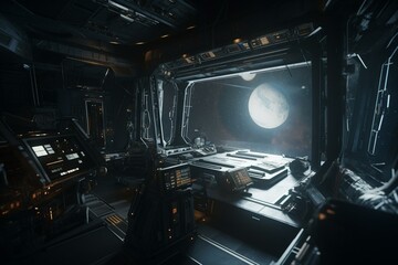 3D rendered space environment, customizable for your characters. Generative AI