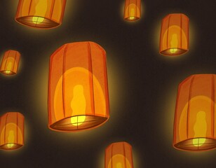 Lantern festival illustration