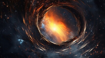 宇宙空間の風景,Generative AI AI画像