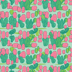 Seamless Colorful Cactus Pattern.

Seamless pattern of Cactus in colorful style. Add color to your digital project with our pattern!