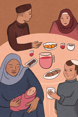 Eid Al Fitr family celebration