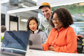 Young People Working In The Office