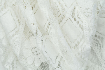 Obraz premium white fabric background copy space