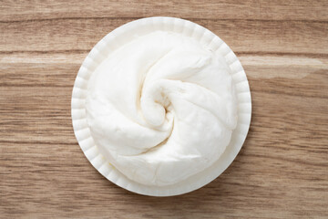 top view traditional Chinese bun