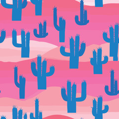 Seamless Colorful Cactus Pattern.

Seamless pattern of Cactus in colorful style. Add color to your digital project with our pattern!