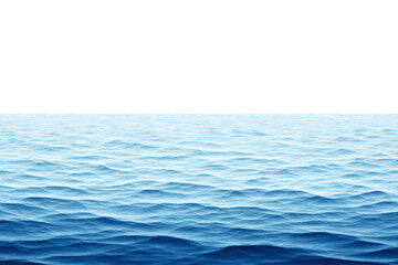 Naklejka premium Sea Water Surface Horizon Isolated on Transparent Background - Generative AI 