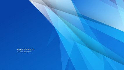 Vector abstract graphic design blue banner pattern presentation background web template. © Salman