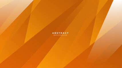 Orange geometric shapes abstract modern technology background design.