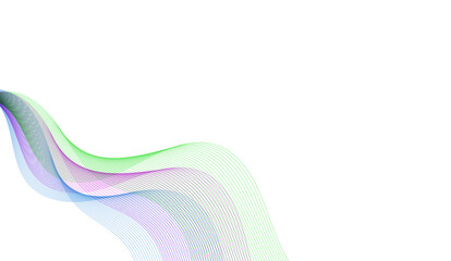 Abstract flowing wave lines. Design element for technology, science, modern concept.vector eps 10