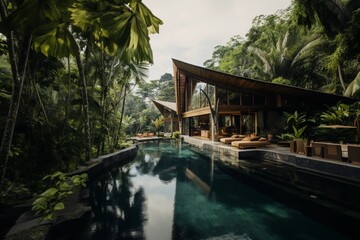 Beautiful Balinese home, Generative Ai