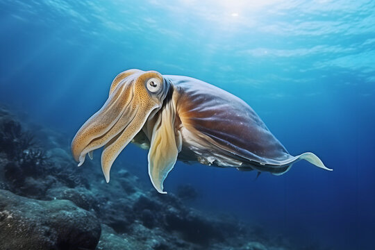 squid underwater