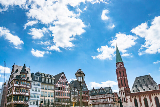 Frankfurt old town architecture view in Frankfurt Main, Germany