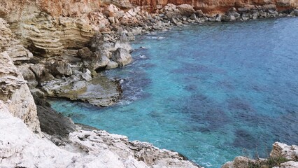 Obraz premium Rocky coast in Cyprus