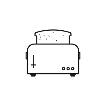 recommend clip art: Toaster icon. Vector illustration. stock image.