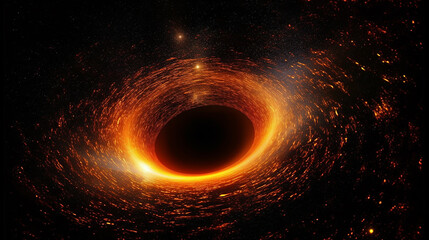 Beyond Event Horizon: An AI-Generated Depiction of a Black Hole in the Cosmos. Generative AI