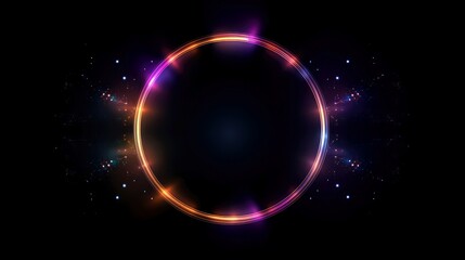 Obraz premium Christmas border frame card template with dark background, concept with festive ornaments.composition with copy-space, Generative AI illustration