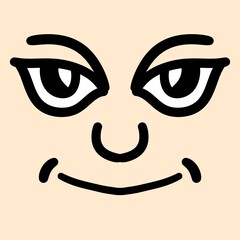 art face man cartoon background