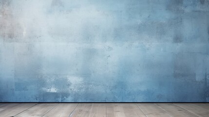 room with floor. Cement Wall Loft Style Wall royalty. blue vintage color. minimal. 