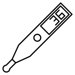 Thermometer medicine icon symbol image vector. Illustration of the temperature cold and hot measure tool design image.