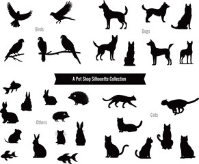 ペットショップ向けのシルエット集