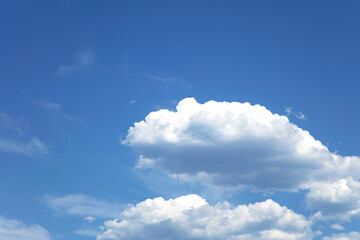 Blue sky white cloud background material