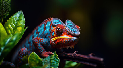 Chromatic Chameleon: Colorful Camouflage. Generative AI