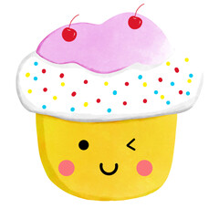 cupcake with cherry