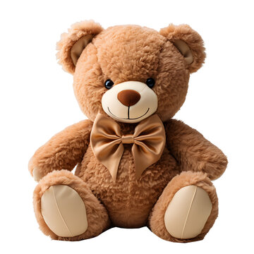 teddy bear isolated on transparent background ,generative ai