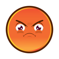 emoji angry face cartoon cute