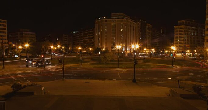 Washington DC Circle at Night