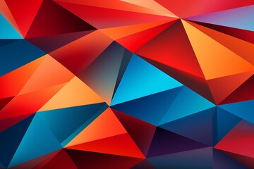 Contemporary Geometric Patterned Background Created with Generative AI