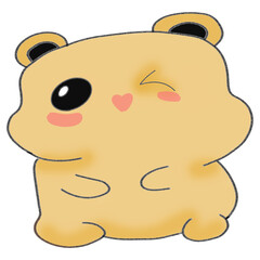 wink eye bear