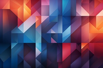Obraz premium Contemporary Geometric Patterned Background Created with Generative AI