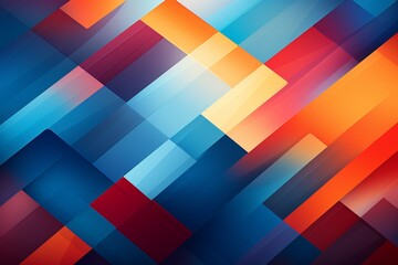 Contemporary Geometric Patterned Background Created with Generative AI