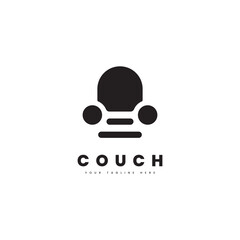Fototapeta premium Couch logo, for furniture business logos, interior design logos or housing logos.