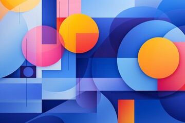 Obraz premium Contemporary Geometric Patterned Background Created with Generative AI