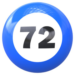 Ball 3D Number 72
