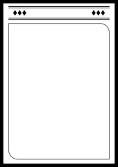 내용물을 넣어 꾸밀수 있는 배경 틀 벡터 일러스트