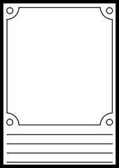 내용물을 넣어 꾸밀수 있는 배경 틀 벡터 일러스트